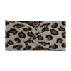 2020 boho leopardo impressão headbands criss cruz malha faixas de cabelo elástico cabeça envoltórios yoga esporte headwear para senhora menina 8210003