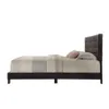 US Stock Quarto mobiliário cama queen size em expresso pu 26350Q A31
