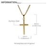 Mens 18k ouro Jesus pingente colar jóias charme moda hip hop corrente de aço inoxidável colares de prata para homens gift3483876