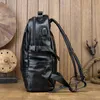 HBP Aetoo handgefertigtes Cowhide Backpack Herren -Persönlichkeit Trend Rucksack Herren Leder -Backpack313k