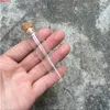 Mini bottiglie di vetro vuote con coperchio in legno 18x80mm 13ml Piccoli barattoli per vasi fiale 100pcs / lot spedizione gratuitaShigh Quantità