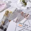 Lip glaze bottle tapered laser carving lip tube lip gloss empty tube capacity 5ml elegant and beautiful cosmetic packaging bottle fast ship