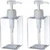 450 ml 15oz Pumpflaskor Tom plastpåfyllningsbar Pumpflaska Lotion Dispenserbehållare för smink kosmetiskt bad