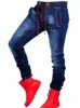 Mäns Jeans Skinny Men Stretch Denim Byxor Elastisk Midja Stor Storlek European S-4XL Hip-Hop Casual1