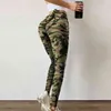 Fitness dla kobiet Wysoko Elastyczne Absorbent Absorbent cyfrowy Bowknot Rope Wciąż dopasowane spodnie jogi z wysokim stanem legginsy 2021 NOWOŚĆ H1221