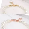 4 Colors Pearl Beaded Bracelet Women Rhinestone Obit Bracelet Gift for Love Girlfriend Fashion Jewelry Accessories