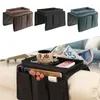 Canapé accoudoir organisateur avec 4 poches et porte-gobelet plateau canapé fauteuil suspendu sac de rangement pour TV télécommande sacs de téléphone portable