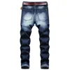 3 Styles Men's Jeans Ripped Biker Print Pants Destroyed Hole Taped Slim Fit Denim Scratched Light Blue Trousers Pantalones Para Hombre Vaqueros