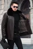 Haining Paragraph Thick Leather Men Long Coat Collars In Laos Year Sheep Skin Layer Of Fur Coats1