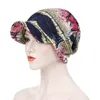 Cloth Hats Big Brim Cap Dual Purpose Man Woman Muslim Turbans Flower Tree Leaf Pattern Fashion Adult Outdoor 10 5er L2