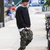 Pantaloni cargo mimetici Bieber Hip Hop Vintage multi-tasche con bottoni inferiori Pantaloni cargo da uomo Streetwear Pantaloni militari da uomo H1223