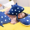 ألعاب كاريكاتورية لطيفة Mobula Plush Flying Rays محشو بالحيوانات ألعاب Manta Ray Dolls LJ201126