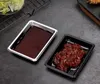 Одноразовые суши соевые соусы блюдо прямоугольник салат соль приправа контейнеров пластины ресторан посылкой пакет оптом # 8824