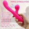 NXY Vibrators Vibrador de Conejo 3 SV 1 Para Mujer, Consolador Punto G, Lengua, Succión, Varita Mágica, 10 Modos, Estimulador Clítoris, Solapa, 1209