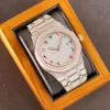 Handgefertigte Volldiamanten-Uhr für Herren, automatische mechanische Uhren, 40 mm, mit diamantbesetzter Stahl-Saphir-Business-Armbanduhr Mont302p