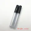 2.5ml Frosted Clear Lege Lip Gloss Containers Tube Lid Balm Deksel Borstel Tip Applicator Wand Rubber Stoppers 6 Kleuren HHB2423