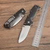 AD-10 Тактический складной нож S35VN Точка Drop Satin Blade Black G10 + Листовая ручка из нержавеющей стали с розничной коробкой