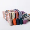 5 pares de meias masculinas novas de inverno, quentes, macias, de alta qualidade, vintage, de lã, casuais, coloridas, femininas