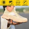 Män skor Sneakers Arbetssäkerhet Mäns Anti-Smashing Skyddande Andningsbara Sommar Non-Slip Women 211228
