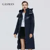 GASMAN Green marque de mode parka chaude à capuche veste d'hiver pour femmes outwear femmes manteau femme épais patchwork doudoune 003 210203