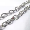 5meter in bulk enorm 9 * 13mm roestvrij staal kruis ovale link ketting sieraden bevindingen sieraden markering zilver DIY ketting armband voor heren