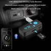 X6 Trasmettitore Bluetooth Adattatore per auto Ricevitore Audio Wireless Mini AUX USB Jack da 3,5 mm Kit vivavoce per auto