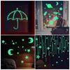 Luminous Moon and Stars Wall Stickers for Kids Room Baby Nursery Home Decoration Decals Glow in the Dark Bedroom Ceiling 220217