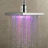 LEDシャワーヘッドバスルームアクセサリーヘッドDouche降雨セットREGADERASシャワーライトホームインプレックスランプUPS Y200109