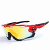 Nieuwe 3 lenzen gepolariseerde fietsen zonnebril kaak outdoor bergontwerpers sport fiets zonnebril met kisten dozen1736820