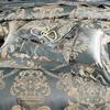 Luxury Jacquard Bedbing Set 4/6 Шелковые хлопчатобумажные полые подоюзные набор набор наволочки. Пончатая постельное белье льняное одеяло Queen king Size T200706