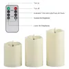3PcsSet Télécommande LED Flameless Candle Lights Year s Battery Powered Led Tea Easter With Packaging Y200109