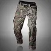 Mege Marque Tactique Hommes Ripstop Pantalon Militaire Casual Cargo SWAT Combat Vêtements Quatre Saisons Pantalon Avec Multi Poches H1223