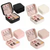 Storage Box Travel Jewelry Boxes Organizer PU Leather Display Storage Case Necklace Earrings Rings Jewelry Holder Gift Case Boxes DD0209