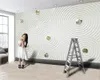 3D 벽지 침실 아름 다운 화이트 서클 3D 벽지 홈 장식 거실 침실 Wallcovering HD 벽지