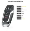 Кнопки Ford 4 Remote Key 315MHZ ID49 M3N-A2C31243800