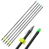 6/12/24pcs Archery Fishing Arrow Fiberglass Arrows OD 8mm With 100grain Shooting Fish Arrowhead Outdoor Bowfishing Accessories 201110