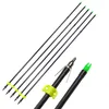 6 / 12 / 24pcs 양궁 낚시 화살표 유리 섬유 화살표 OD 8mm 100 gRAIN 슈팅 물고기 화살촉 야외 Bowfishing 액세서리 201110