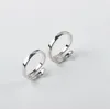 Fashion love hug couple ring brass plating white steel Jane love hug ring opening gift for love whole jewelry9721249