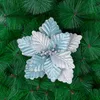 Blue White Flower Tree Pendant Wreath Rattan Christmas Scene Decoration Y201020