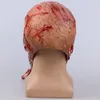 Halloween assustador adultos homens sangrento zumbi esqueleto máscara facial traje horror máscaras de látex cosplay fantasia masquerade adereços t200116211d