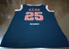 Gratis Verzending # 25 Steve Kerr Arizona Wildcats College Jersey Navy Blue of Aangepaste Naam en JerseyHoge Kwaliteit Borduurwerk Jersey