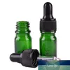 24 stks 5ml lege groene glazen druppelfles met pipptte voor essentiële oliën Aromatherapie vloeistof