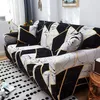 Stretch Decorative Printing Sofa Slipcover 5% Spandex,Chaise Longue 1 2 3 4 Seater L Shape Cover ,For Living Room Set 220302