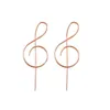 2022 Trendy Muziek Symbool Oorbellen voor Dames Simple Treble Clef Notitie Oorbellen FashionTemperament Vrouw