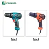 Fujiwara 350-420W Elektrisk skruvmejsel Power Impact Drill 220V-240V Skruvnyckel 19-växlingsjusterbar 201225