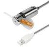 Nouveau Durable réglable USB Gadget Mini Flexible lumière LED ventilateur horloge bureau Cool affichage réel de haute qualité