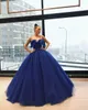 Deep Blue Dress Arabic Dubai Style Unique Design Ball Gown Sexy Sweetheart Evening Dress for Special Occations Custom Made