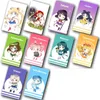 / lote dos desenhos animados adesivo brinquedos Anime marinheiro cartão cartão adesivo DIY decoração ônibus cartão adesivos clássico brinquedos lj201019