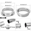 2.5" SUS 304 Steel Stainless Exhaust V Band Clamp Flanges Kit QUICK RELEASE CLAMP Male Female FLANGE OR NORMAL TYPE PQY-VCN25/VCQ25+VFN25/VFM25