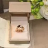 BUIGARI Anillo de alta calidad joyería de lujo señoras diamantes chapado en oro 18K diseñador reproducciones oficiales más alta calidad de contador AAAAA para mujer banda regalos premium